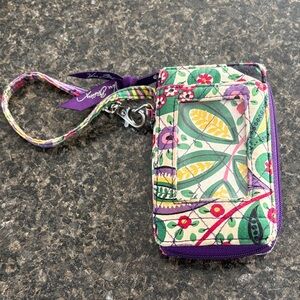 Vera Bradley Viva La Vera Floral Wristlet with ID Window
